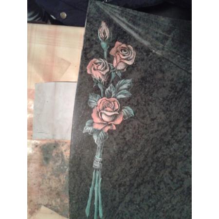 Gravírovaná růže barevná velikost cca 25 cm